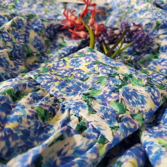 ZARA| PRINTED GATHERED BLOUSE - Picture 6 of 9